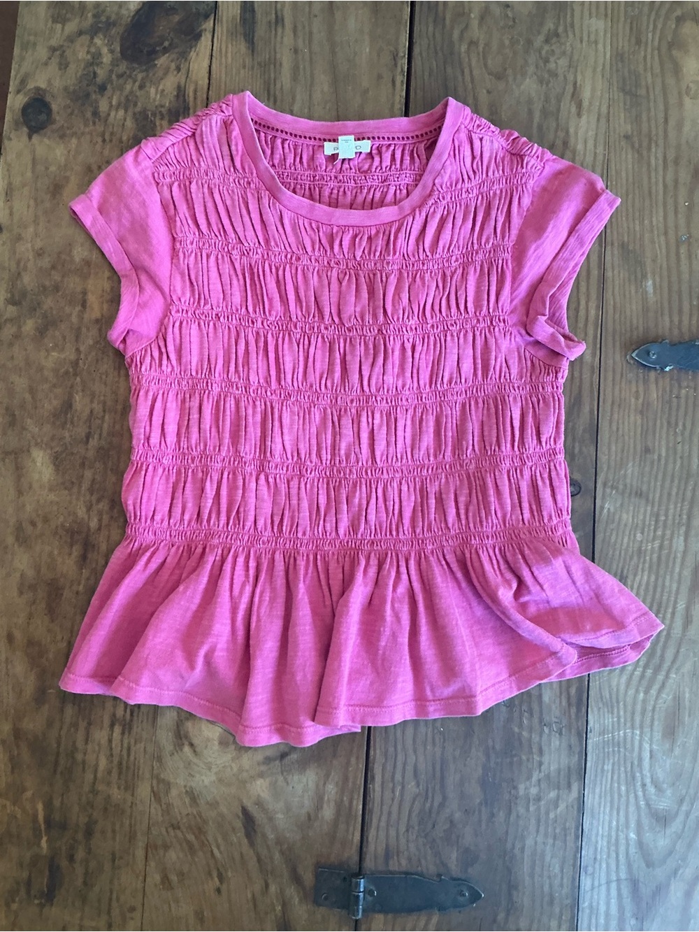 Pilcro Tabby ruched cap sleeved tee - Picture 3 of 7